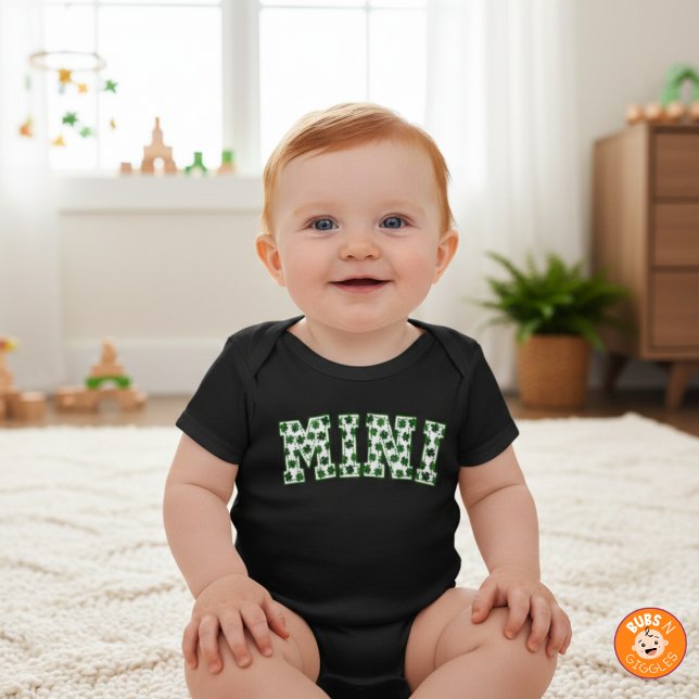 Glücklicher Mini-Klee St. Patrick's Day Mini Shamr Baby Strampler (Von Creator hochgeladen)