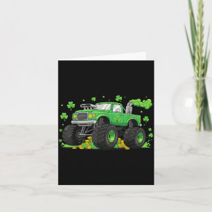 Glücklicher Monstertruck-Wirbel für St. Patricks T Karte