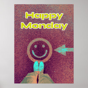 Glücklicher Montag Lustig Poster