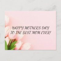 GLÜCKLICHER MUTTER-TAG-POSTKARTE, HÜBSCHE ROSE