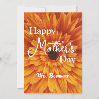 GLÜCKLICHER MUTTER-TAG-SONNENBLÜTER EINLADUNG