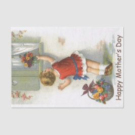 Glücklicher Mutter-Tag - Vintag Seidenpapier