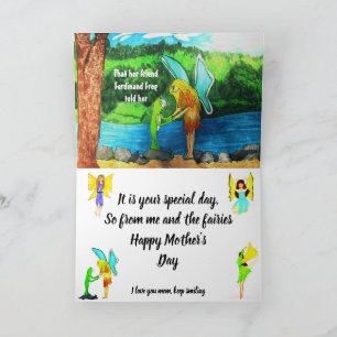 GLÜCKLICHER MUTTER-TAG VON DER FAIRIENKARTE KARTE