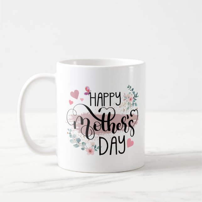 Glücklicher Muttertag 2025 Niedlicher Blumenkohl f Kaffeetasse (Links)