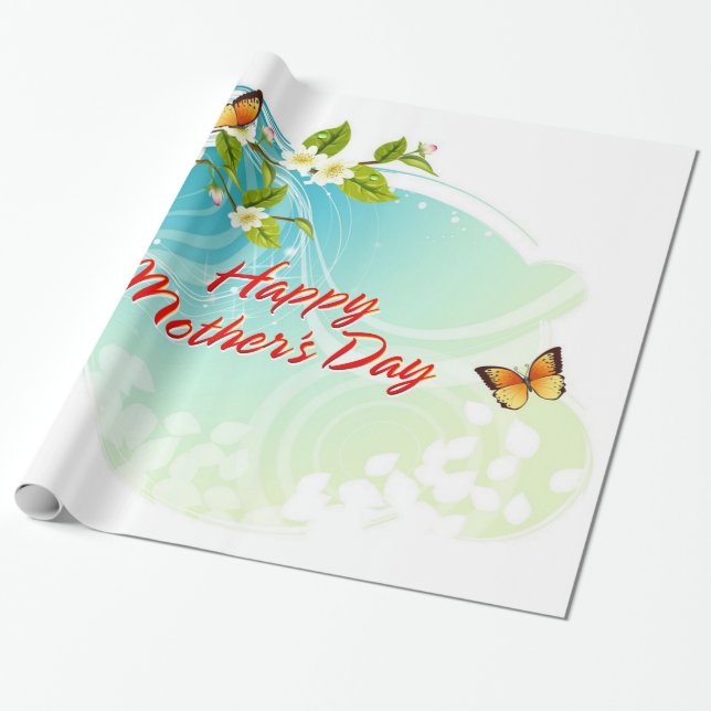 Glücklicher Muttertag 22 Geschenkpapier (Ungerollt)