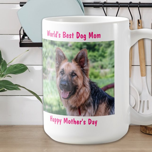 Glücklicher Muttertag - Beste Mama für Hunde - Ros Kaffeetasse (Von Creator hochgeladen)