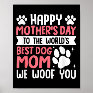 Glücklicher Muttertag für die weltbeste Mama für H Poster