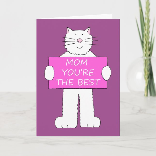 Glücklicher Muttertag für Mama Cat Lover Karte (Vorderseite)