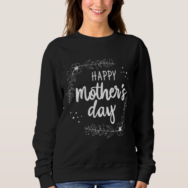 Glücklicher Muttertag für Mama Oma Sweatshirt (Vorderseite)