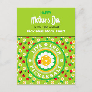 Glücklicher Muttertag für Pickleball-Mama, niedlic Postkarte