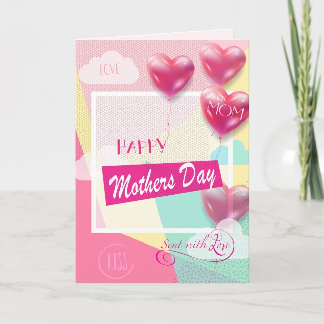 Glücklicher Muttertag! Grußkarte Karte (Vorderseite)