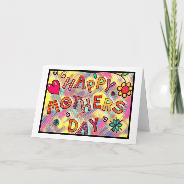 Glücklicher Muttertag! Karte (Vorderseite)