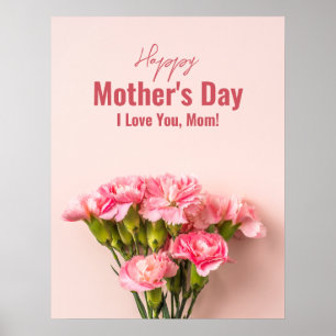 Glücklicher Muttertag Karte Floral Muttertagsgesch Poster