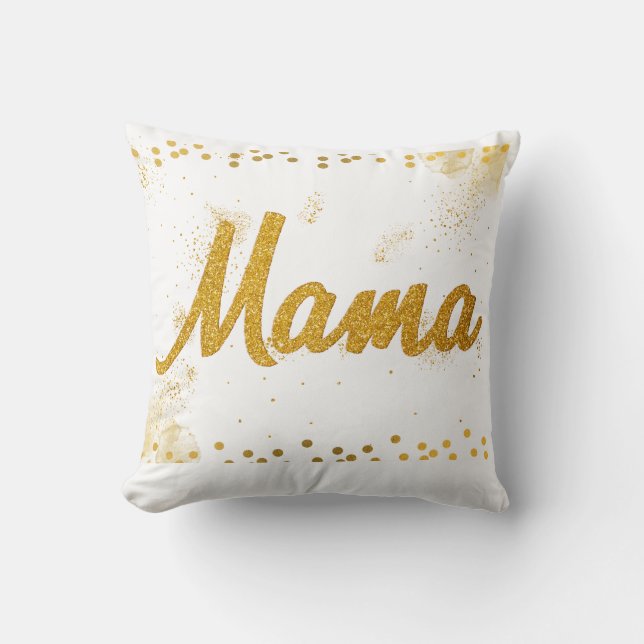Glücklicher Muttertag (Mama) Kissen (Vorderseite)