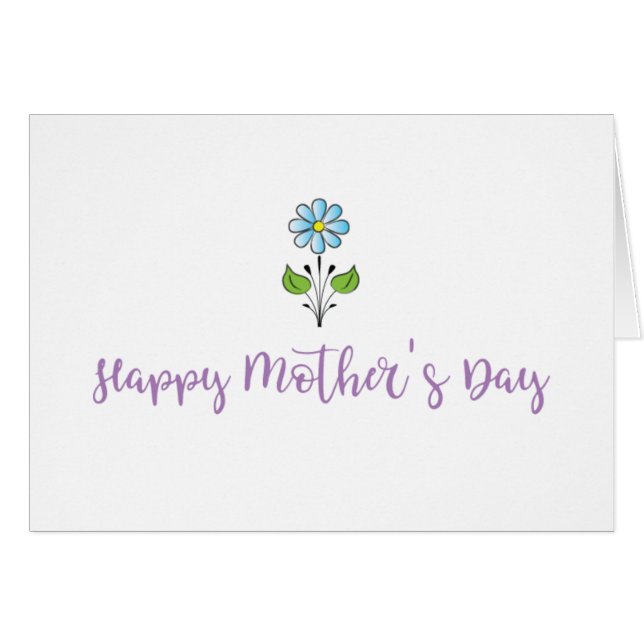 Glücklicher Muttertag ❤️ meine liebe süße Mama mit (Vorderseite (Horizontal))