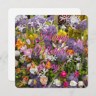 Glücklicher Muttertag mit Blume Ankündigung