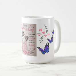 Glücklicher Muttertag Schmetterling Tasse