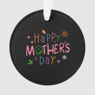 Glücklicher Muttertag-Shirt für Kleinkind-Babys Ki Ornament