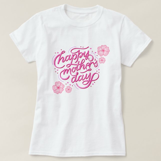 GLÜCKLICHER MUTTERTAG TRENDIGES DESIGN T-Shirt (Design vorne)