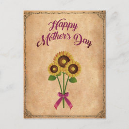 Glücklicher Muttertag Vintag Postkarte