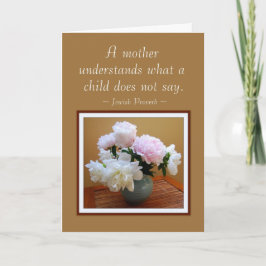 Glücklicher Muttertag von der "Daughter Peonies Ca Karte