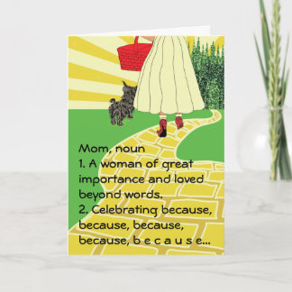 Glücklicher Muttertag, WEIL Karte