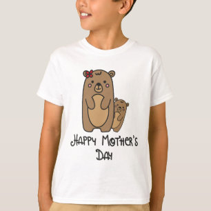 Glücklicher Muttertag Weißer T - Shirt