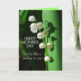 Glücklicher Muttertag Wie eine Mutter zu mir Lily Karte