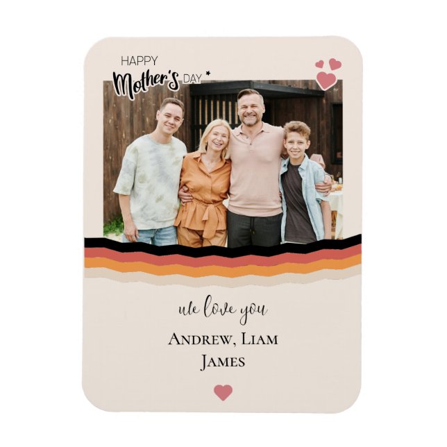 Glücklicher Muttertag, wir Liebe Sie Magnet (Vertikal)