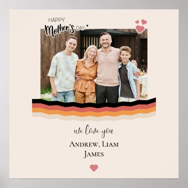 Glücklicher Muttertag, wir Liebe Sie Poster (Vorne)