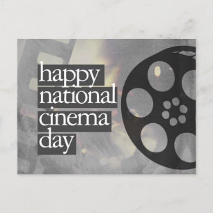 glücklicher nationaler Kino-Tag Postkarte