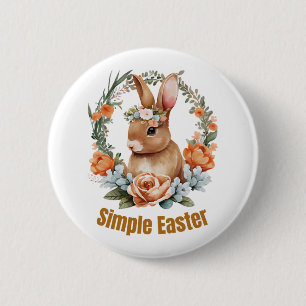 glücklicher Oster Button