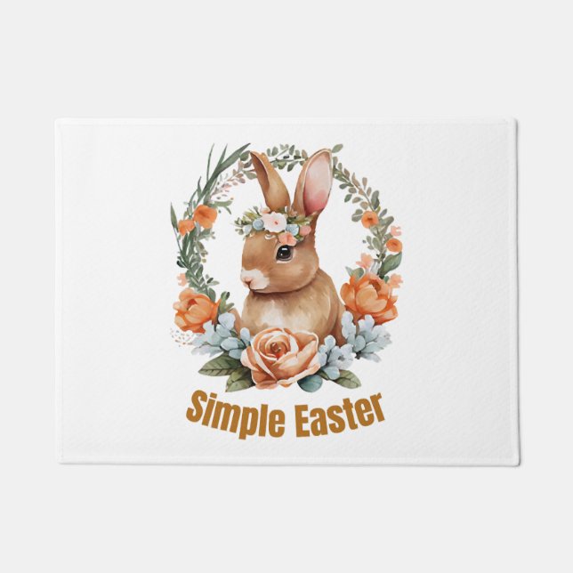 glücklicher Oster Fußmatte (Vorderseite)