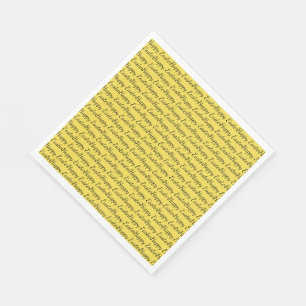 glücklicher Oster Serviette