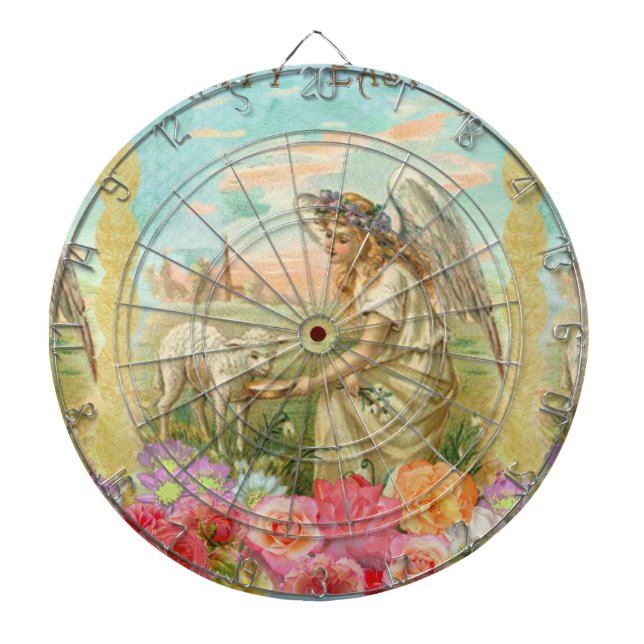 glücklicher Ostergel Dartscheibe (vorne)