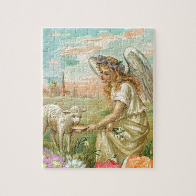 glücklicher Ostergel Puzzle (Vertikal)