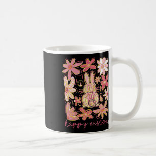 Glücklicher Osterhase Boho Ostern Coquette Floral  Kaffeetasse