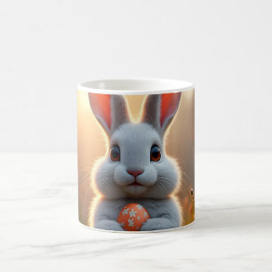 Glücklicher Osterhase in der Magie des Frühlings Kaffeetasse