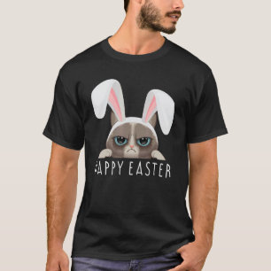 Glücklicher Osterhase Lustiges Pyjama-Kleid Katzen T-Shirt