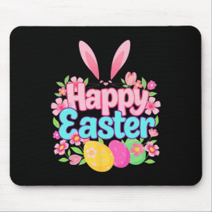 Glücklicher Osterhase Oster Outfit Ei Nest Blume R Mousepad