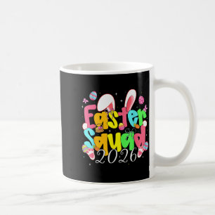 Glücklicher Osterhase Osterteam 2026 Mädchen Fraue Kaffeetasse
