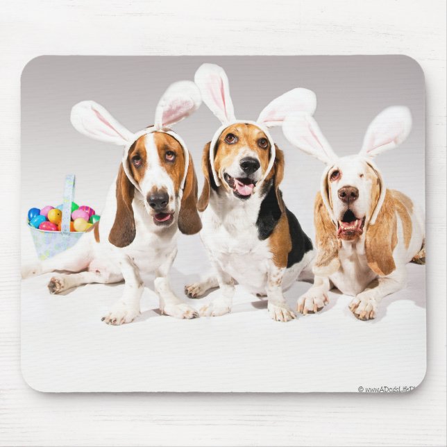 Glücklicher Ostern-Dachshund Mousepad (Vorne)