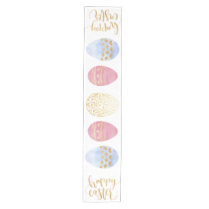 Glücklicher Ostern-Tabellen-Läufer Mittelgroßer Tischläufer
