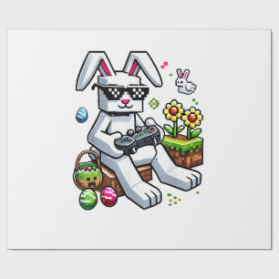 Glücklicher Ostertag Bunny Ei Videospiel Kinder Mi Geschenkpapier