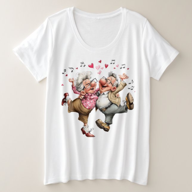 Glücklicher Papa #2 Große Größe T-Shirt (Design vorne)