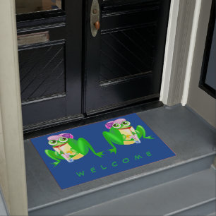 Glücklicher Party-Frosch Fußmatte
