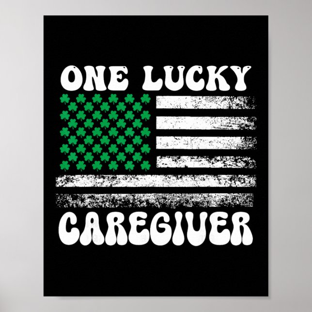 Glücklicher Pflegehelfer St. Patricks Day Pflegehe Poster (Vorne)