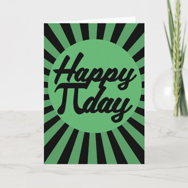 Glücklicher Pi-Tag Karte (Vorderseite)