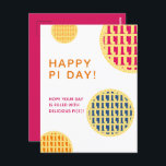 "Glücklicher Pi-Tag!" Köstliche Pi(e) | Pink Pi Da Postkarte<br><div class="desc">Dieser "glückliche Pi-Tag!" Das köstliche Pi(e) Pi Day Postkartendesign ist voll von Obstkuchen (Apfelkuchen,  Himbeere/Rhabarber,  Heidelbeere,  Kürbis/Süßkartoffel) mit dem Pi Symbol im geometrischen Gittermuster und Krustdetails. Niedliches und geeky mathematisches Design ist perfekt für einen Tag. Genießen Sie den Pi-Tag und den leckeren Kuchen!</div>