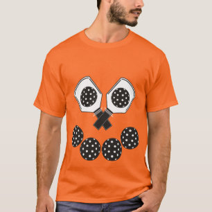 Glücklicher Pickleball Jackolantern T-Shirt